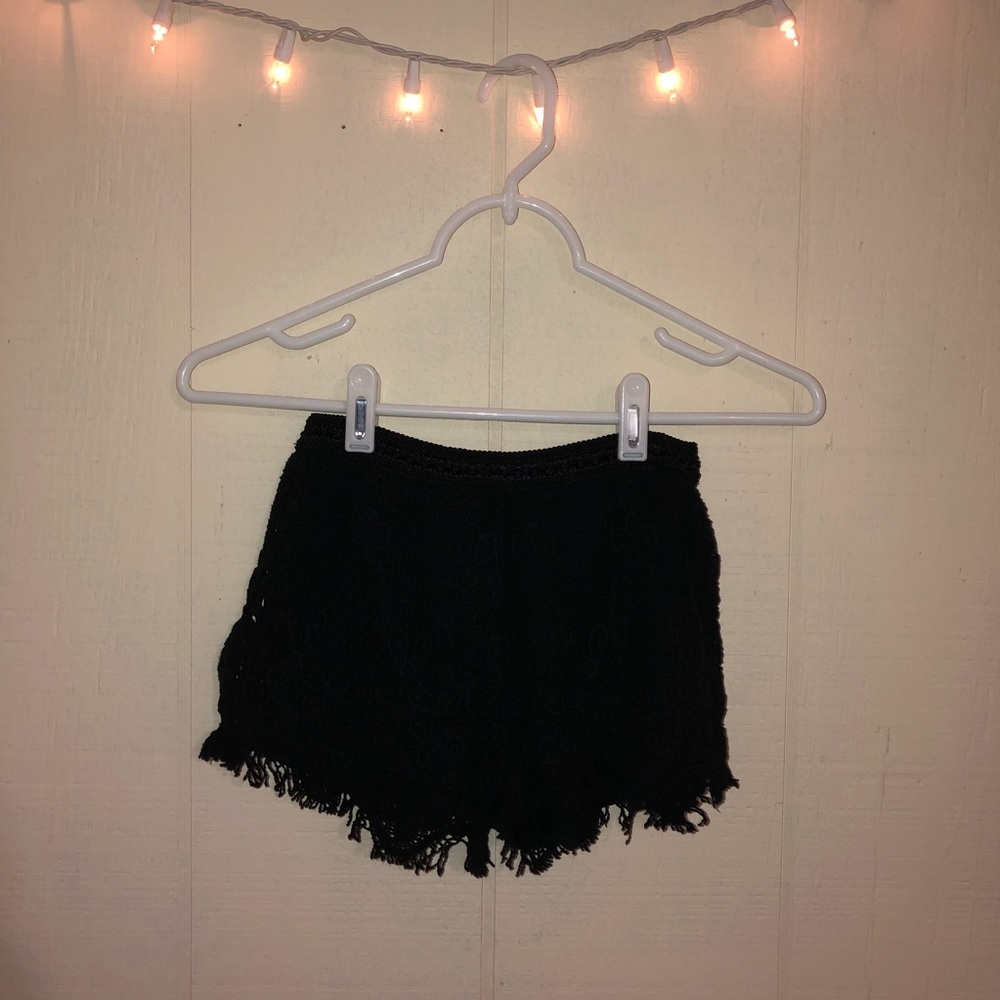 Black shorts (swimsuit cover)